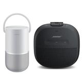 Portable Home Speaker Luxe Silver - With Bose SoundLink Micro Bluetooth Speaker Black
