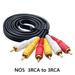 3.5mm to RCA AV Audio Video Output Cable AUX Cable Cord 3RCA Jack a 6RCA Splitter AV TV DVD Cable adaptador NO5 1.5M