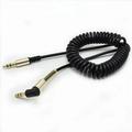 3.5 Jack AUX Audio Cable 3.5MM Male to Male Cable For Phone Car Speaker MP4 Headphone 1.8M Jack 3.5 Spring Audio Cables AUX Cord Black AUX Cable 1.8m