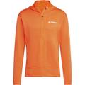 ADIDAS Herren Jacke TERREX XPERIOR LIGHT HOODED FLEECE, Größe S in Orange