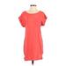 French Connection Casual Dress - Shift: Red Solid Dresses - Women's Size 2
