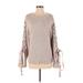 K. Jordan Long Sleeve Top Tan Boatneck Tops - Women's Size Small