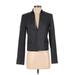 Elie Tahari Blazer Jacket: Short Gray Solid Jackets & Outerwear - Women's Size 2
