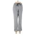 Lands' End Casual Pants - High Rise Straight Leg Boyfriend: Gray Bottoms - Women's Size 4