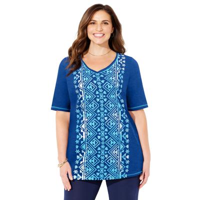 Plus Size Women's Placement Print Tee by Catherine...