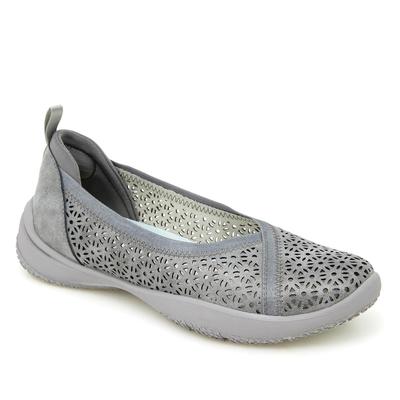 Women's Emma Slip On Flat by JBU in Gunmetal Shimmer (Size 7 1/2 M)