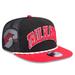 Men's New Era Black/Red Portland Trail Blazers Throwback Team Arch Golfer Snapback Hat