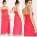 Free People Dresses | Free People Santorini Hot Pink Hibiscus Maxi Dress Size 0 | Color: Pink/Purple | Size: 0