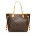 Louis Vuitton Bags | Louis Vuitton Tote Bag Neverfull Monogram Pvc Leather Brown Mm Shoulder Bag | Color: Black/Brown | Size: Os