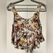 American Eagle Outfitters Tops | American Eagle Soft & Sexy Tank Top Blouse Womens Size Xs Floral | Color: Cream | Size: Xs