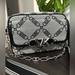 Michael Kors Bags | Michael Kors Parker Medium Empire Logo Jacquard Crossbody Bag | Color: Black/Silver | Size: Os