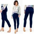 Lilly Pulitzer Jeans | Lilly Pulitzer South Ocean Luna Wash High Rise Plush Skinny Pant Size 12 | Color: Blue | Size: 12