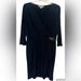 Michael Kors Dresses | Michael Kors Women’s Black Contemporary Stretchy Midi Dress Szpm Minimalist | Color: Black | Size: Petite Medium