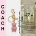 Coach Accessories | New Coach Pink Gold Metal & Enamel Bear Purse/Bag Charm/Keychain/Key Fob | Color: Pink | Size: Os