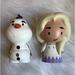 Disney Toys | Disney Frozen Olaf & Elsa Action Figures | Color: White | Size: Osg