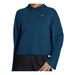 Nike Tops | Nike Dark Teal Cropped Hoodie Wide Sleeve Size Women's Xl | Color: Blue | Size: Xl