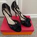 Kate Spade Shoes | Kate Spade Graham Black Mesh/Black Suede T Strap Stilleto - Size 9.5 | Color: Black | Size: 9.5