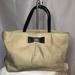 Kate Spade Bags | Kate Spade Light Tan Colored Veranda Place Nylon Leather Bow Evie Tote Bag. | Color: Black/Tan | Size: Os