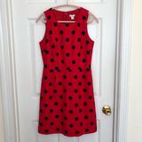 J. Crew Dresses | J. Crew Polka Dot Dress 4 | Color: Red | Size: 4