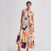 Anthropologie Dresses | Anthropologie Maeve Floral Wrap Maxi Dress | Color: Tan | Size: 0