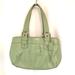 Coach Bags | Coach Soho Spring Green Leather Double Handle Shoulder Bag Purse | Color: Green/Silver | Size: 9"T X 16"W