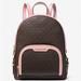 Michael Kors Bags | Michael Kors Jaycee Medium Logo Backpack Brown Pink | Color: Brown/Pink | Size: 8.75"W X12"H X 4.25"D