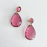 J. Crew Jewelry | J. Crew Made-In-Italy Faceted Teardrop Earrings (Faded Beet) | Color: Pink | Size: Os