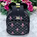 Disney Bags | Disney Minnie Mouse Minnie Ears And Bow Backpack. | Color: Black/Red | Size: 10" H X 8.5" W X 4" D