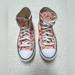 Vans Shoes | Converse All Stars Chuck Taylor High Top Pink Lace Up W/ Hearts Youth Size 6 | Color: Pink/Red | Size: 6g