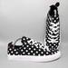 Disney Shoes | Disney Mickey Mouse Lace Up Shoes Black And White Polka Dots Women's Size 10 | Color: Black/White | Size: 10