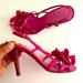 Coach Shoes | Coach Pink Flower Heels Size 6.5 | Color: Pink | Size: 6.5