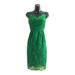 J. Crew Dresses | J.Crew Emerald Green Lace Spaghetti Strap V-Neck Fitted Formal Dress Size 4 New | Color: Green | Size: 4