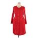 Boden Casual Dress - Shirtdress: Red Print Dresses - Women's Size 18