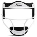 Champion Sports Steel Softball Face Mask - Classic Fielders Masks for Youth - Durable Head Guards - Premium Sports Accessories for Indoors and Outdoors - White