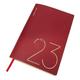 NUOBESTY 2pcs 2023 Notebook Office School Supply Work Notepad Plan Memo Note Leather Appointment Planner Office Calendar Notebooks for Note Taking Work Calendar Pu Handbook A5 Business Red