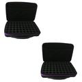 Beavorty 2pcs Essential Oil Case Essential Oil Carrying Case Large Essential Oil Carrying Bag Storage Package for Essential Oil Essential Oil Organizer Suit Case Purple Shockproof Travel