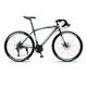 TiLLOw 21/24/27/30 Speed, Adult Bicycle, Road Bike 700C Wheels, Men's And Women 26 Inch Variable Speed Aluminum Wheels Road Bicycle Racing (Color : Black-green, Size : 21-SPEED_40MM)