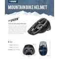 BATFOX Bike Helmet, Lightweight Cycling Helmet for MTB Road Bike, Breathable Helmet mit Visor for Adults Youth for BMX Skateboard Roller Skating Dirt Bike, Size Adjustable-Orange