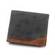 SSWERWEQ Leather Wallets for Men Mens Wallets Leather Tri-fold Short Wallet Male Retro Business Coin Purse Bag Multifunctional Card Wallet (Color : Schwarz)