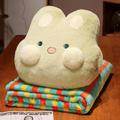 EacTEL Kawaii animal plush pillow nap mat fox cat rabbit husky decoration kids gift birthday 35cm 10