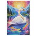 Swan Puzzles for Adults,1000 Piece Jigsaw Puzzles for Adults,Jigsaw Puzzle for Teens & Adults Wooden Puzzle Brain Challenge （78×53cm）