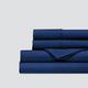 Everspread Brushed Microfiber Bed Sheet Set (4 Piece Set) – King Size, Navy Blue. Fits Mattresses up to 16 inches. Hypoallergenic and Wrinkle Resistant