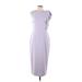 Lauren by Ralph Lauren Casual Dress - Midi Crew Neck Sleeveless: Purple Print Dresses - Women's Size 10