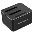 Station d'accueil USB 3.0 vers double disque dur SATA pour disque dur 2.5/3.5 pouces HDD SSD Clone