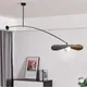 Lampes suspendues postmodernes à long bras réglables lustres à LED lampe frontale lampe sur pied