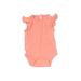 Baby Gap Short Sleeve Onesie: Orange Print Bottoms - Size 0-3 Month