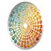 Design Art Rainbow Explostion Kaleidoscope II Frameless Accent Mirror, Crystal | 29.5 H x 19.6 W x 0.24 D in | Wayfair MIR118789-O20-30