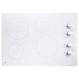 GE Appliances GE 30" Built-In Knob Control Electric Cooktop in White | 4 H x 20.88 W x 29.75 D in | Wayfair JP3030TWWW