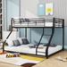 Isabelle & Max™ Aislah Bunk Bed Metal in Black | 53 H x 62 W x 82 D in | Wayfair 816F102B22DD48BCA8C55D258E52D7B7