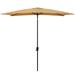 Arlmont & Co. Shadon Rectangular Patio Umbrella 6.6Ft By 9.8Ft Solution Dyed Fabric in Yellow | Wayfair 0716C70AB0404B32B3D363A0E23A4B73